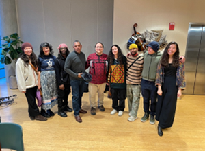 Small Island Big Song Members and MSU Native community members – Drumming Circle at Wharton